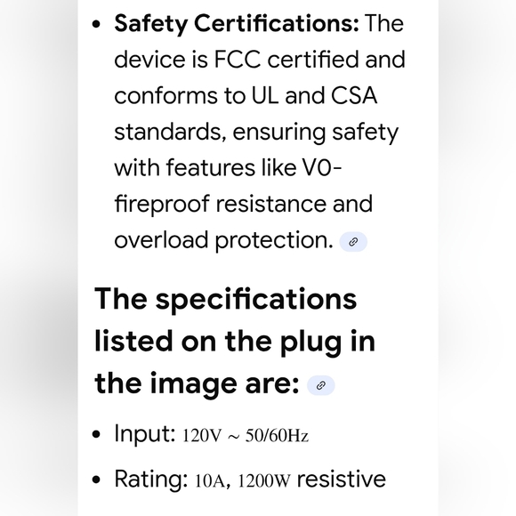 White Smart Plug with Power Button - Picture 4 of 7